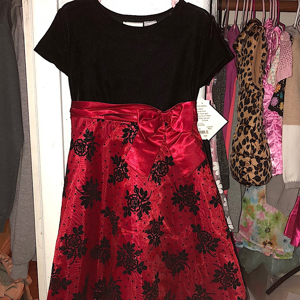 NWT Red and black dress